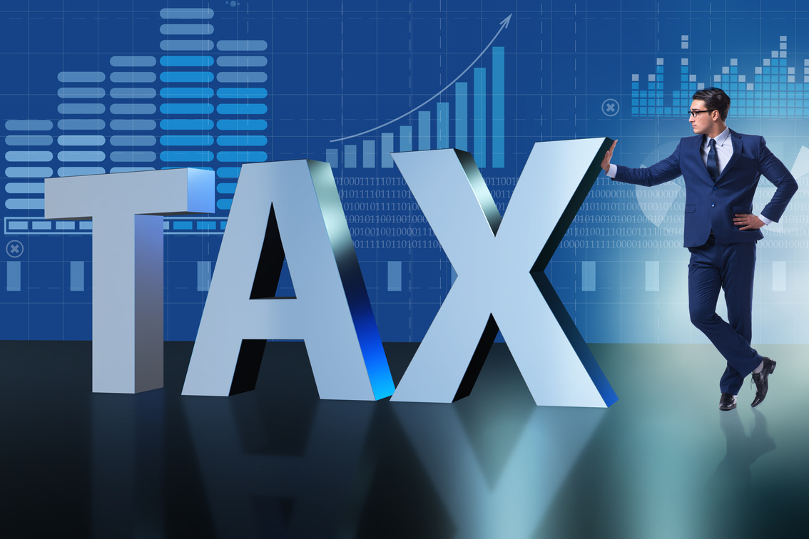 Businessman in High Taxes  